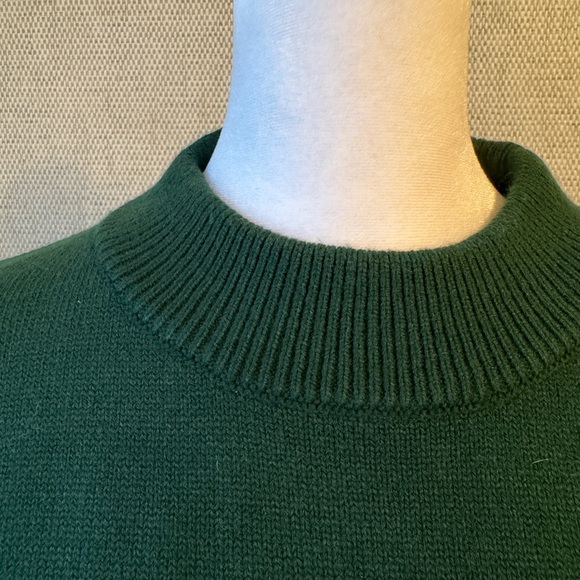 French Connection Mock Turtleneck Forest Green Sweater, size M - Picture 3 of 6